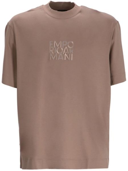 Brodeerattu t-paita Emporio Armani