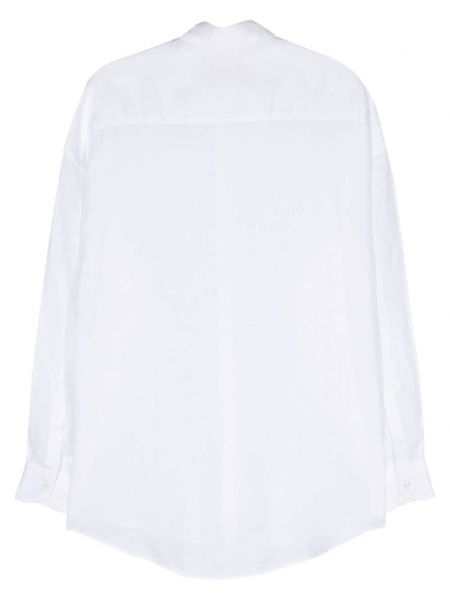 Lniana długa koszula Costumein biała