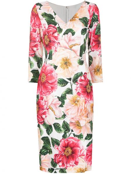 Trykt floral dress Dolce & Gabbana rosa