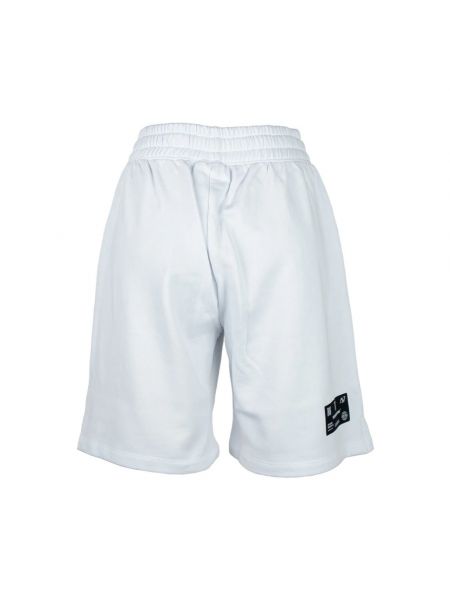 Pantalones cortos con cremallera de algodón con bolsillos Diego Venturino blanco