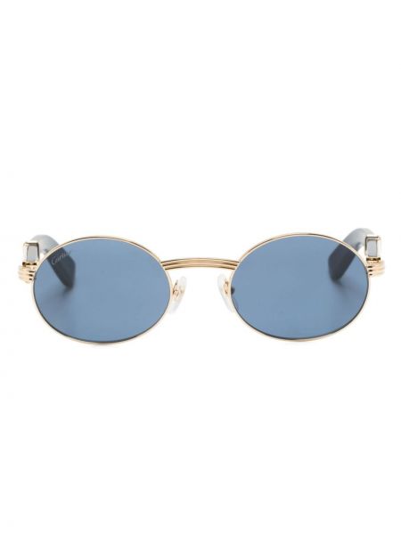 Okulary przeciwsłoneczne Cartier Eyewear niebieskie