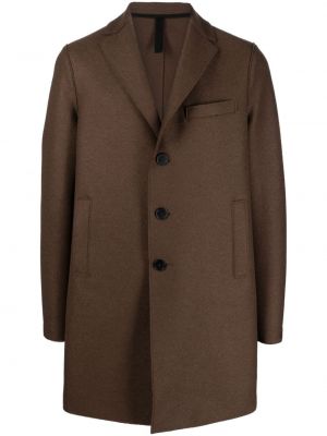 Vlnený kabát Harris Wharf London hnedá