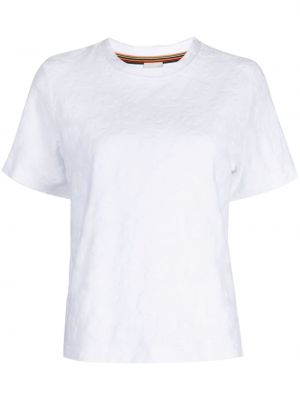 Bavlnené tričko Paul Smith biela