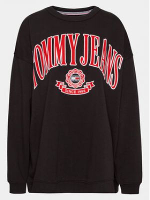 Bluza dresowa Tommy Jeans Curve czarna