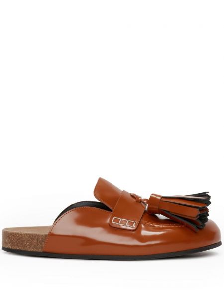 Lack leder pantolette Jw Anderson braun