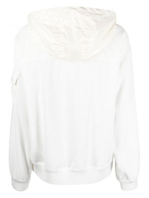 Bluza z kapturem Moncler biała