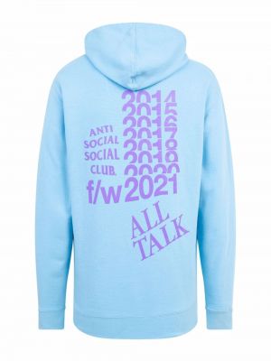 Hoodie Anti Social Social Club blau
