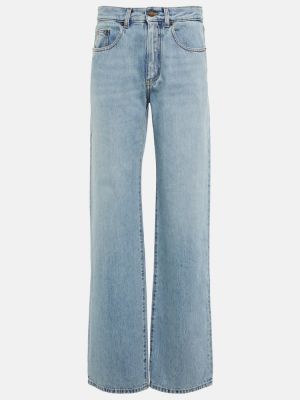 Voľné džínsy s rovným strihom Saint Laurent modrá