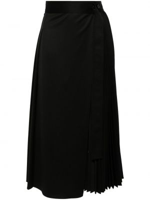 Plisovaná sukňa Lvir čierna