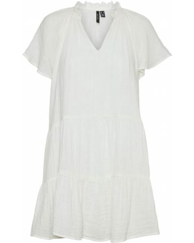 Haljina košulja Vero Moda Petite bijela
