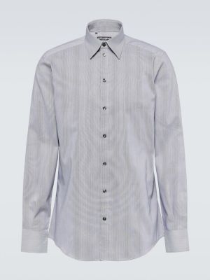Bavlnená košeľa Dolce&gabbana sivá