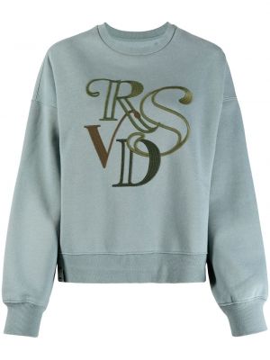 Rund hals brodert sweatshirt Izzue blå