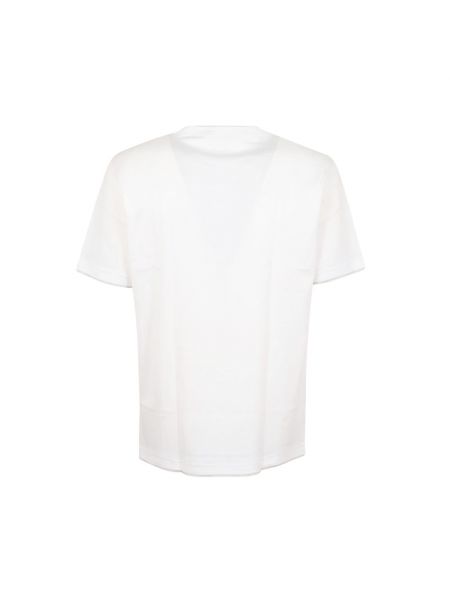 Koszulka z okrągłym dekoltem Eleventy biała