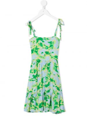 Vestito lungo con stampa Little Bambah verde