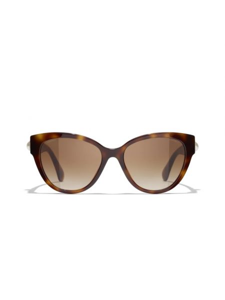 Gafas de sol con efecto degradado de cristal Chanel marrón