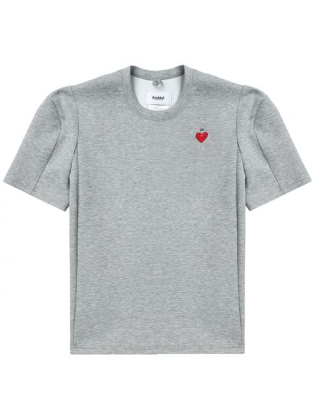 Jersey t-shirt mit stickerei Doublet grau