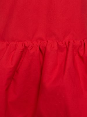 Kokvilnas maksi kleita Interior sarkans