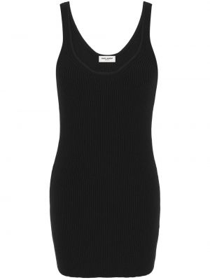 Αμάνικο φόρεμα Saint Laurent μαύρο