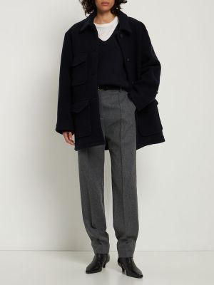 Pantalones de lana Totême gris