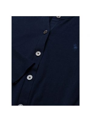 Cárdigan con botones de algodón Polo Ralph Lauren azul