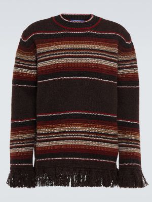 Вълнен пуловер на райета Junya Watanabe