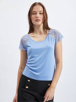Čipkované tričko Orsay modrá
