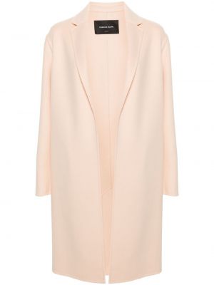 Μάλλινο παλτό Fabiana Filippi ροζ