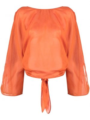 Bluzka Alberta Ferretti pomarańczowa