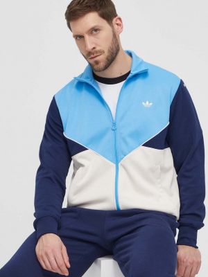 Niebieska bluza rozpinana Adidas Originals