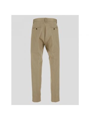 Pantalones con bolsillos plisados Dsquared2 beige
