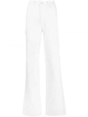 Relaxed прав панталон Nili Lotan бяло