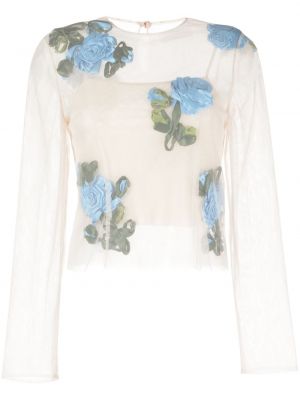 Bluza s cvetličnim vzorcem Caroline Hu