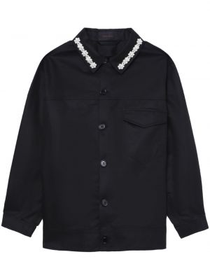 Košile s perlami Simone Rocha černá