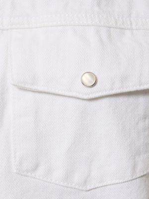 Bavlnená rifľová košeľa Wardrobe.nyc čierna