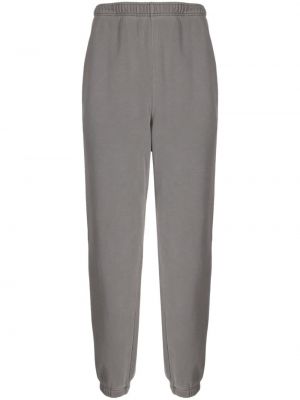 Bavlněné sportovní kalhoty Lacoste šedé
