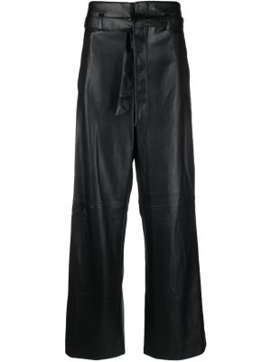Rovné kalhoty Essentiel Antwerp černé
