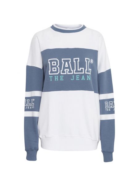 Retro sweatshirt Ball weiß