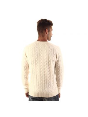 Sweter wełniany Gant beżowy