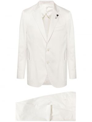 Памучен костюм Lardini бяло