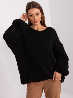 Pletený sveter Fashionhunters čierna