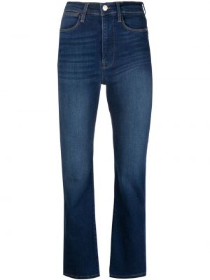 Jeans skinny taille haute slim Frame bleu