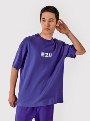 T-shirt oversize Togoshi bleu