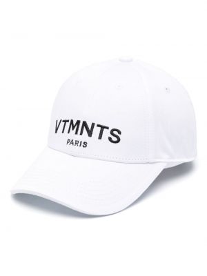 Cappello con visiera Vtmnts bianco