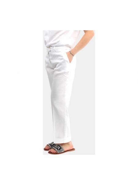 Proste spodnie Re-hash białe