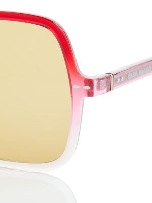 Oversized sluneční brýle Isabel Marant červené