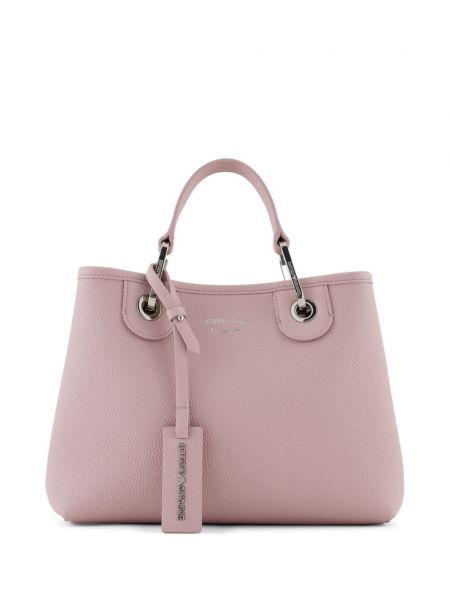 Τσάντα shopper Emporio Armani ροζ