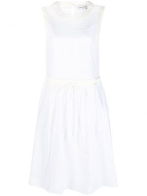 Šaty so sieťovinou Moncler biela