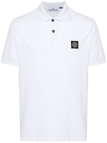 Poloshirt Stone Island hvid