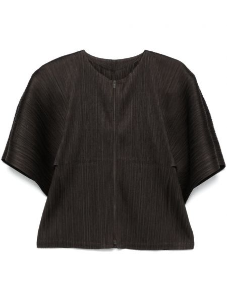 Neuletakki Pleats Please Issey Miyake harmaa