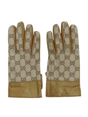 Rękawiczki Gucci Vintage brązowe